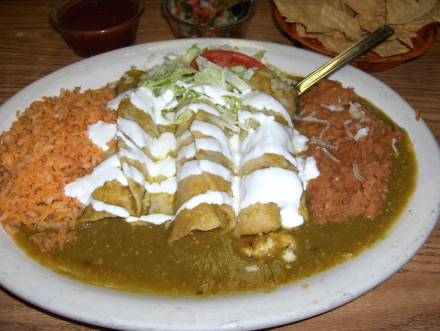 Green enchiladas