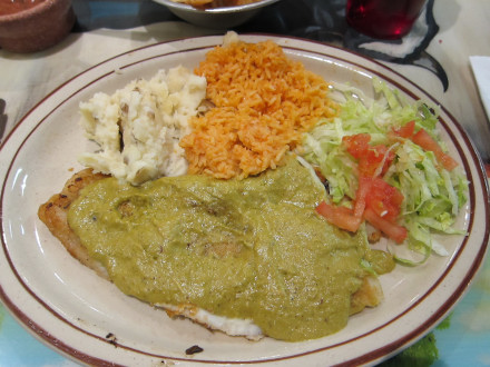 Filete with poblana sauce