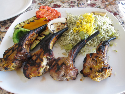 Middle Eastern style lamb chops