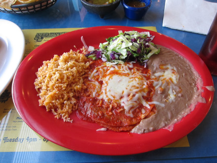 Red enchiladas