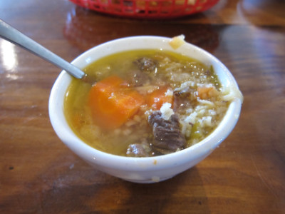 Complimentary soup