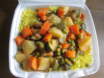 Takeout version of vegetable tagine