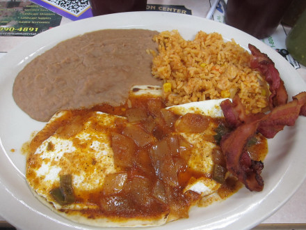 The Aleman is a special El Paso style breakfast
