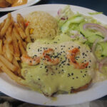 Filete Julion Alvarez with poblano sauce