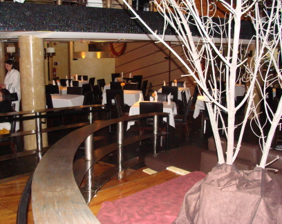 Dining area in the new restaurant