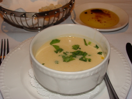 Potato soup is one of the soups of the day