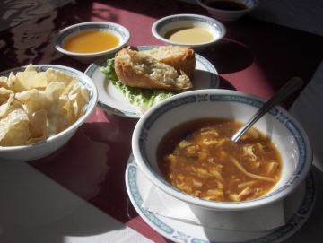 Shan Dong is known for its egg rolls and hot and sour soup