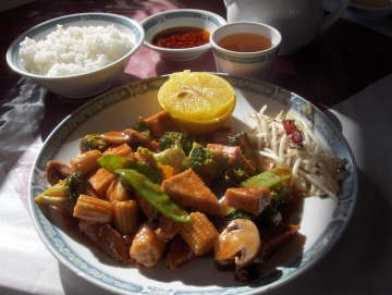 Home style tofu is one of the dishes that can be cooked to order