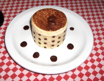 Tiramisu is one of the six desserts offered at Trattoria Bela Sera