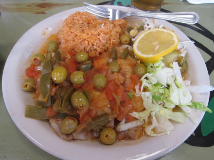 Pescado a la veracruzana was one of the special dishes served durng Lent