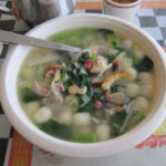 Rice ball soup is a traditional dish served at the winter solstice