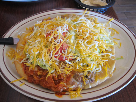 Nellie's sopapilla compuesta is one of my favorite dishes in all of New Mexico