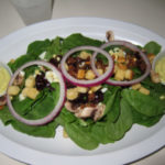 Bacon and spinach salad