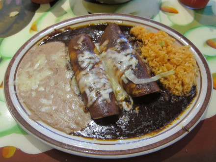 Enmoladas from the small plate menu