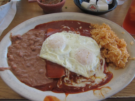 Rolled enchiladas montadas