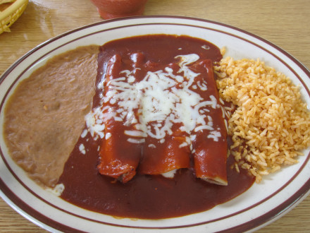 Red enchiladas