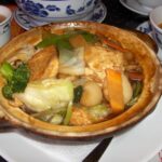 Tofu and vegetable clay pot