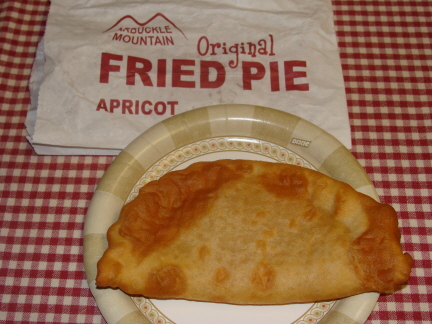 Fried pie with apricot filling
