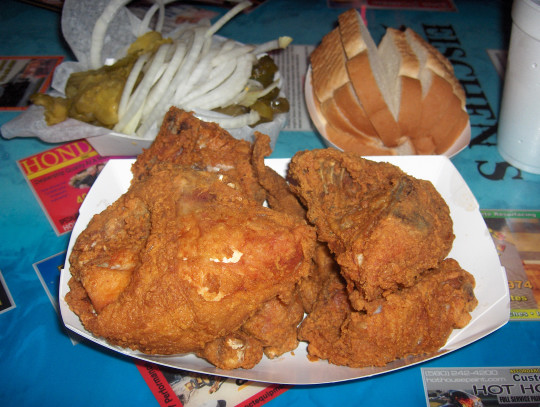Whole fried chicken