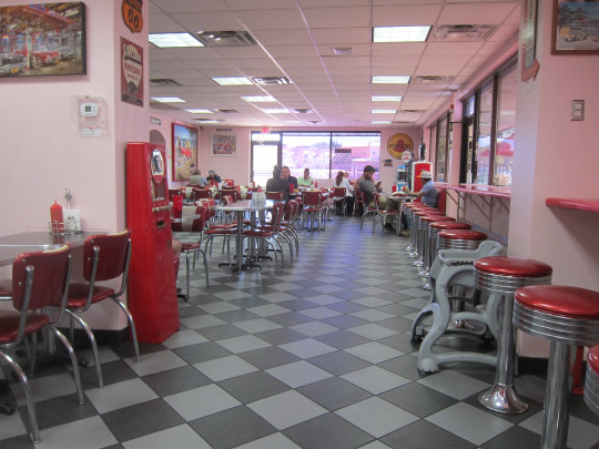 The dining area can accommodate a sizeable crowd