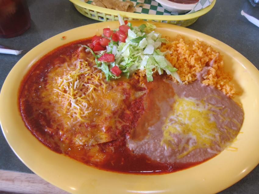 Red enchiladas