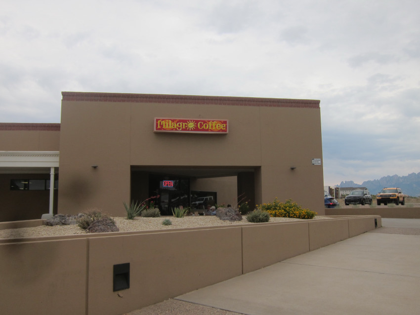 Milagro Coffee across the street from NMSU