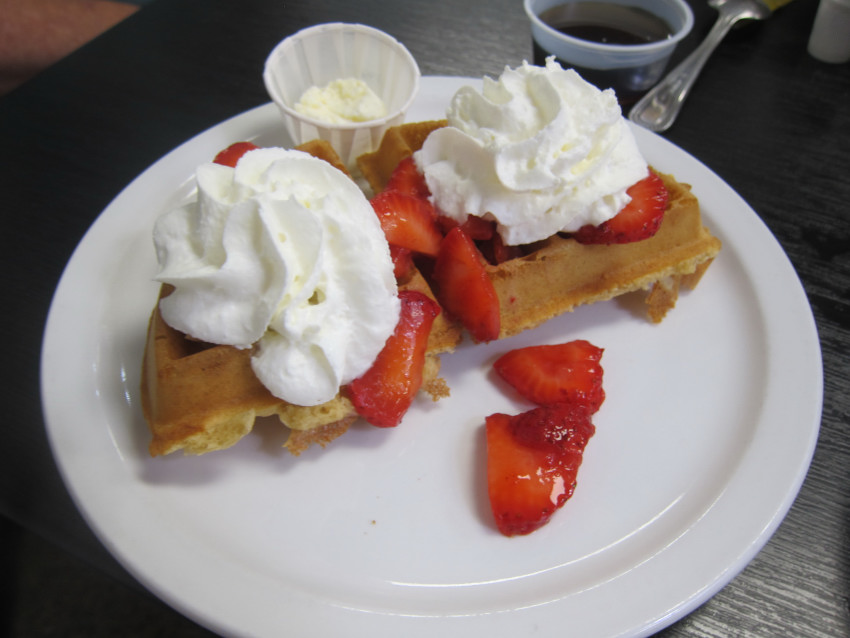 Strawberry waffle