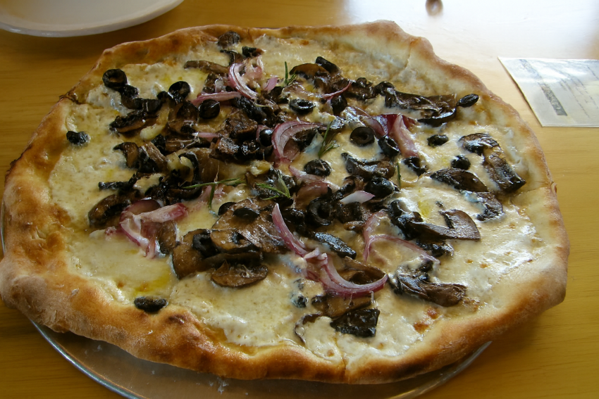 Mushroom pizza