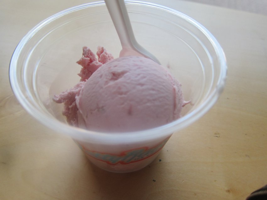 A variety of flavors are available in cones or cups