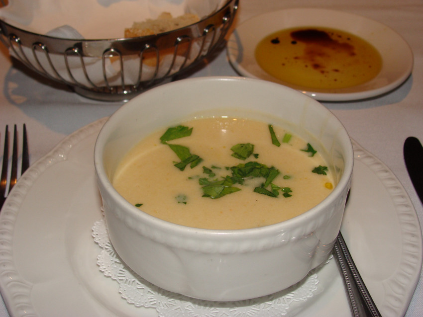 Potato soup is one of the soups of the day